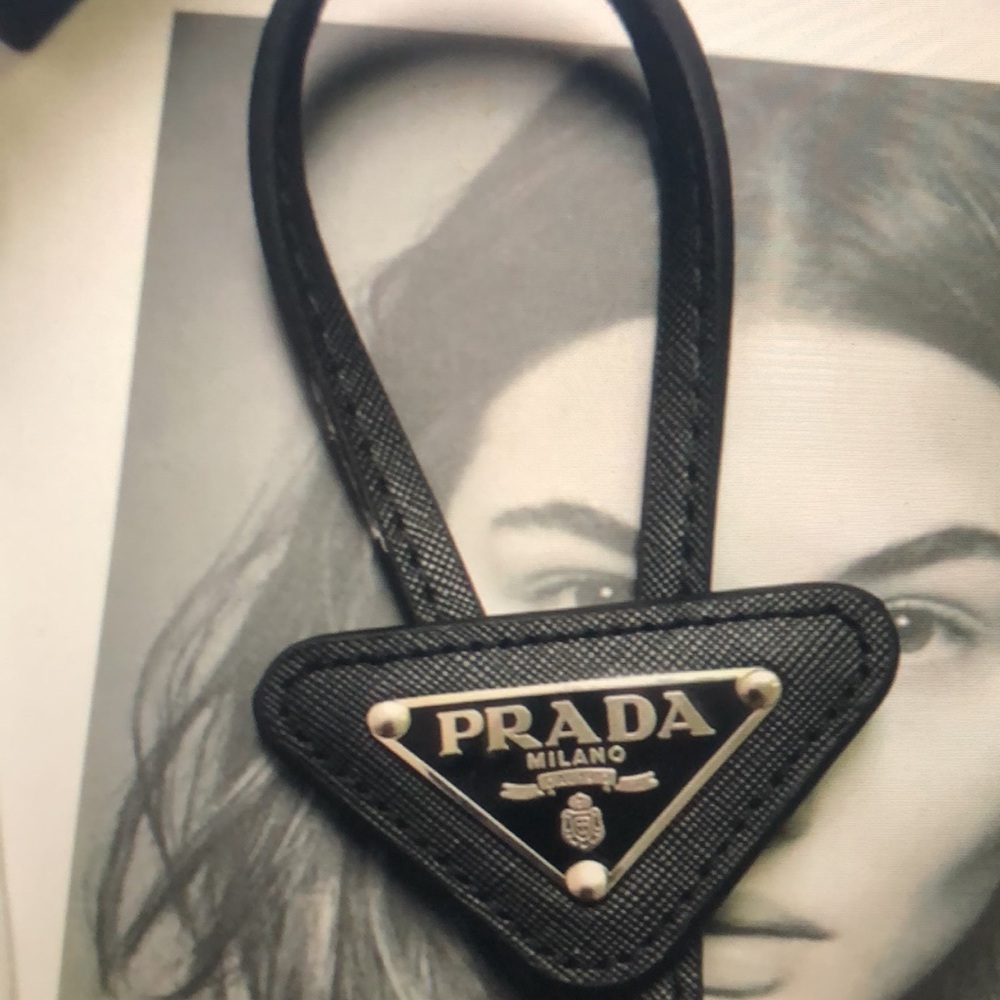 Authentic Prada Saffiano Leather Bolo Tie - Picture 6 of 8